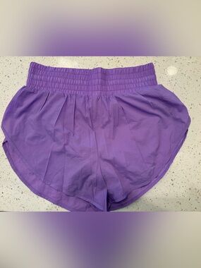 all in motion Purple Athletic Shorts with Smocked Waistband
